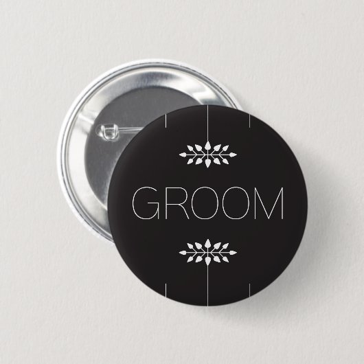 Groom Button (Voorkant /achterkant)