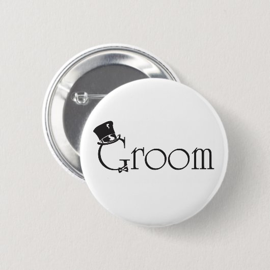 Groom Button (Voorkant /achterkant)