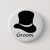 "Groom"-Button met bovenste laag Ronde Button 5,7 Cm (Voorkant)