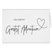 Groom Card U bent mijn grootste avontuurkaart (Voorkant Horizontaal)