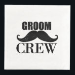 Groom Crew Bachelor Party Weddenschap Black Gift Servet<br><div class="desc">Dit is een geweldig cadeauidee voor alle vrijgezellenfeest,  een vrijgezellenfeest en bruiloft.</div>