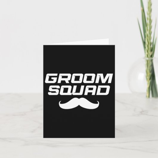 Groom Crew Design - Groom Squad Kaart (Voorkant)