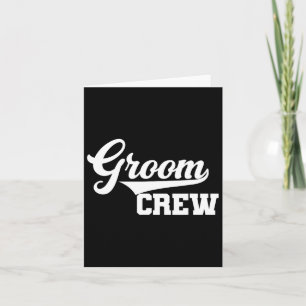 Groom Crew Groomsman Bachelor Party Trouwgroep Kaart