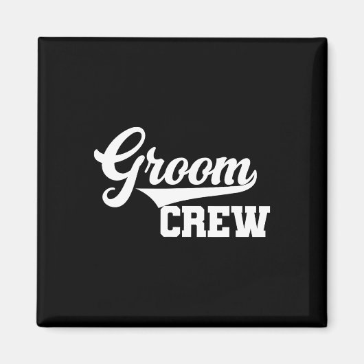 Groom Crew Groomsman Bachelor Party Trouwgroep Magneet (Voorkant)