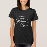 Groom Crew vrijgezellenfeest Groomsmen Stag Group  T-shirt<br><div class="desc">Groom Crew Bachelor Party Groomsmen Stag Group Outfit Mannen</div>