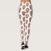 Groom Custom Face Funny Bachelorette Party Leggings (Achterkant)