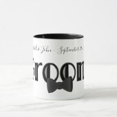 Groom Cute Personalized Wedding Mok (Midden)