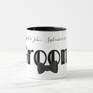 Groom Cute Personalized Wedding Mok