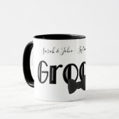 Groom Cute Personalized Wedding Mok (Voorkant links)