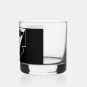 Groom Dapper Sips – Tuxedo Rocks Glas (Links)