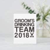 Groom drink team 2018 briefkaart (Staand voorkant)