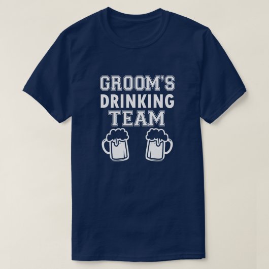 Groom Drink Team grappige groomsmen shirt (Design voorkant)