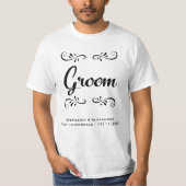 Groom Elegant repetitiediner T-shirt (Voorkant)