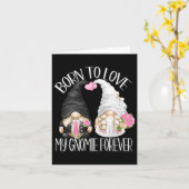 Groom- en bruidgnomen voor weddenschapskoepels kaart (Gele Bloem)