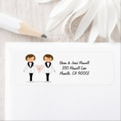 Groom- en Groom-Adresetiketten Etiket (Insitu)