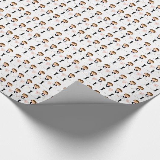Groom- en Groom Gift Wrap Cadeaupapier (Hoek)