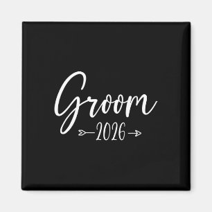 Groom Est 2026 Getrouwd Wedding Engagement Party H Magneet
