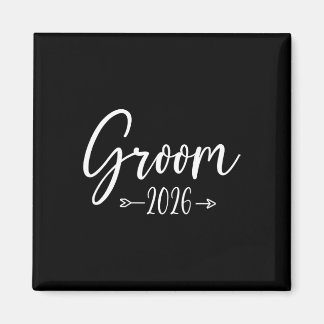 Groom Est 2026 Getrouwd Wedding Engagement Party H Magneet
