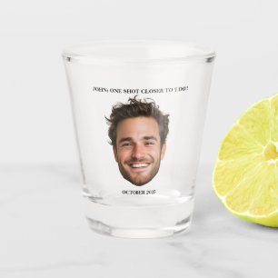 Groom Face Bachelorette of vrijgezellenfeest gunst Shot Glas
