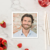 Groom Face Photo Bachelorette Party Napkins Servet (Insitu)