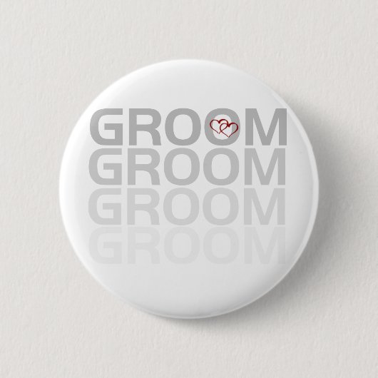 Groom Fade Ronde Button 5,7 Cm (Voorkant)