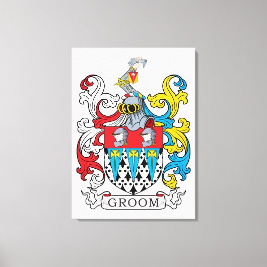 Groom Family Crest Canvas Afdruk (Voorkant)
