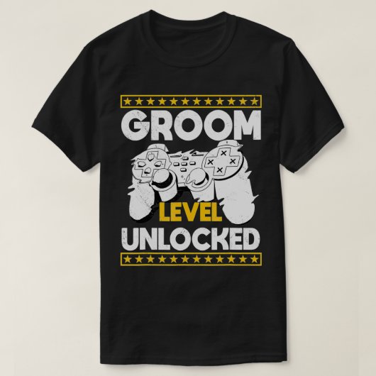 Groom Fianc Bachelors Party Gaming Groomsmen Gamer T-shirt (Design voorkant)