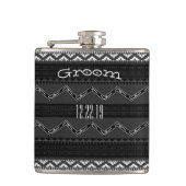 Groom Flask Mustache Heupfles (Voorkant)