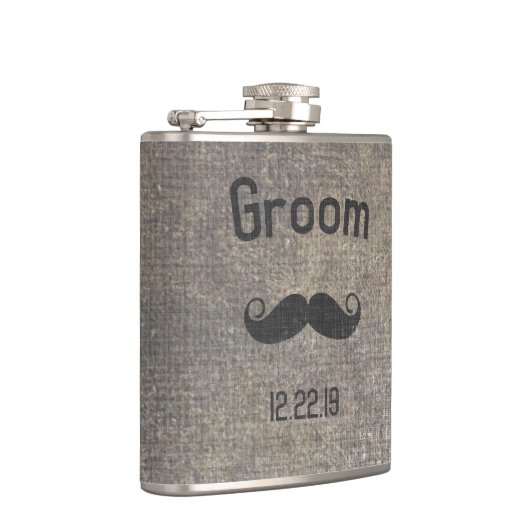 Groom Flask Mustache Heupfles (Rechts)