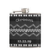 Groom Flask Mustache Heupfles (Voorkant)