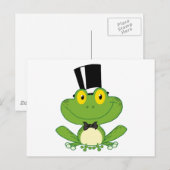 Groom Frog Cartoon Character Briefkaart (Voorkant / Achterkant)