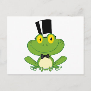 Groom Frog Cartoon Character Briefkaart