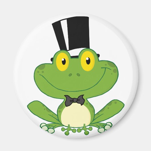 Groom Frog Cartoon Karakter Magneet (Voorkant)