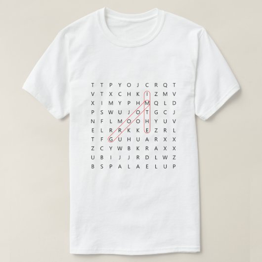 Groom Fun Word Search Wedding Bachelor Party T-Shi T-shirt (Design voorkant)