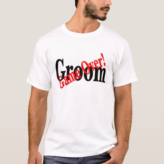 Groom (Game Over Red) T-shirt (Voorkant)