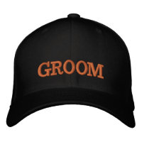 GROOM geborduurde honkbalpet goud / zwart