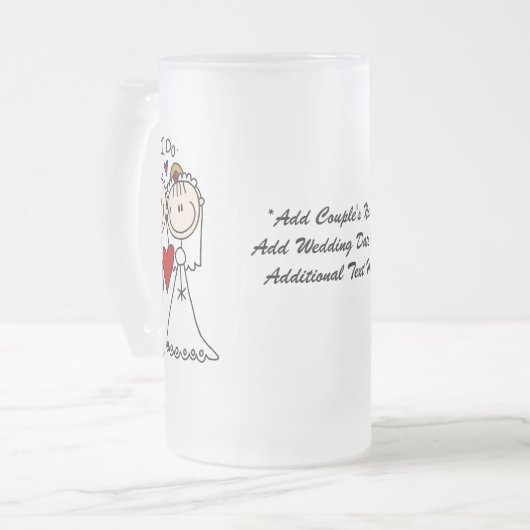 Groom  glas Mok (Voorkant links)