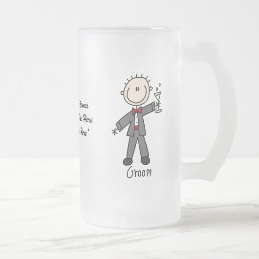 Groom  glas Mok (Rechts)