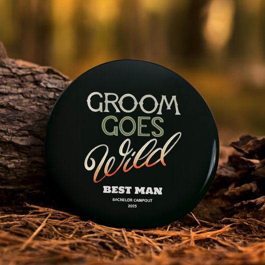 Groom Goes Wild vrijgezellenfeest - Fun Best Man G Button Flesopener