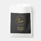 Groom Gold Wedding Elegant personaliseren Bedankzakje (Voorkant)