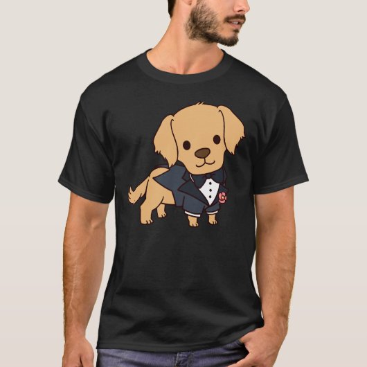 Groom Golden Retriever T-shirt (Voorkant)