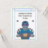 Groom Groomsman Voorstel Weddenschap personalisere Kaart (Voorkant / Achterkant in situ)