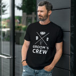 Groom Groomsmen Bachelor Party Gifts T-shirt<br><div class="desc">Koop persoonlijke t-shirts voor je trouwfeest. Elke beste man,  groomsmen,  groomsman,  groom en vader van de bruidegom zou van eigen aangepast shirt houden. Bachelor Party Gifts ,  Groomsmen t shirten</div>