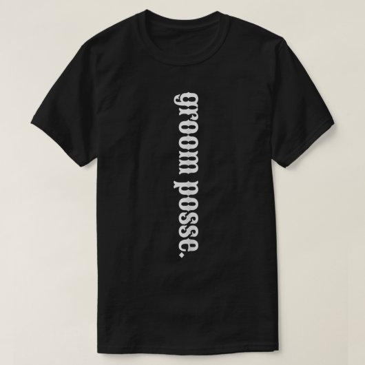 Groom Groomsmen Bridal Bride Wedding West T-shirt (Design voorkant)