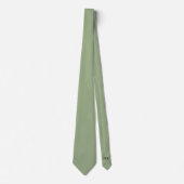 Groom Groomsmen Initialen Sage Green Wedding Stropdas (Voorkant)