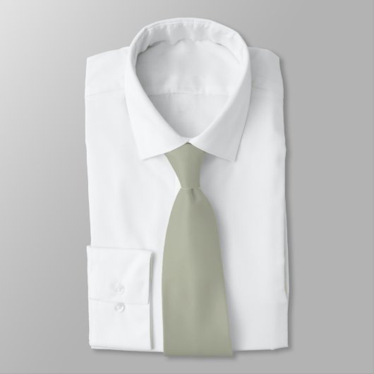 Groom Groomsmen Initialen Soft Sage Green Wedding Stropdas (Gebonden)