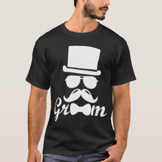 Groom Groomsmen Weddenschap cadeau Tuxedo Bachelor T-shirt
