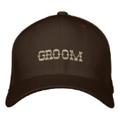 Groom honkbal pet in chocoladebruin (Voorkant)