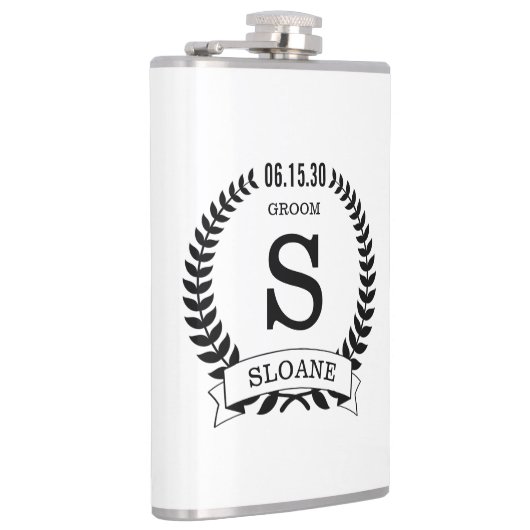 Groom Initiaal Heupfles (Rechts)