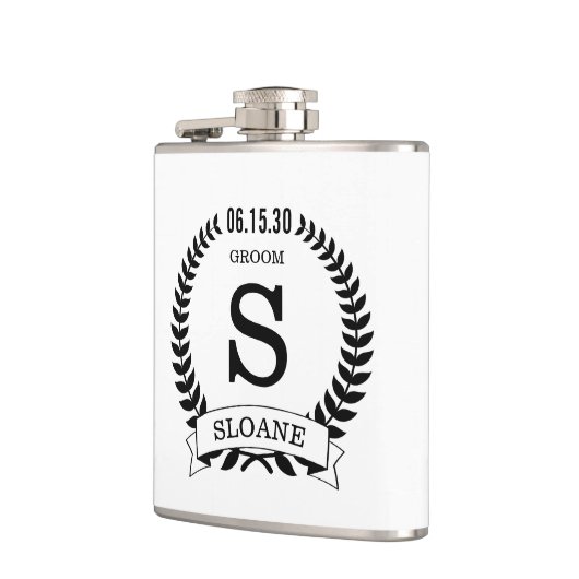 Groom Initiaal Heupfles (Links)